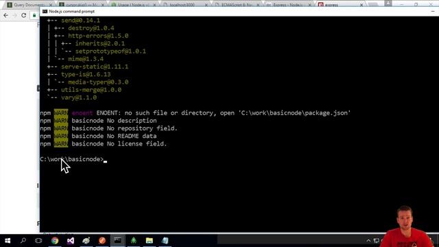 Install express with NPM смотреть онлайн
