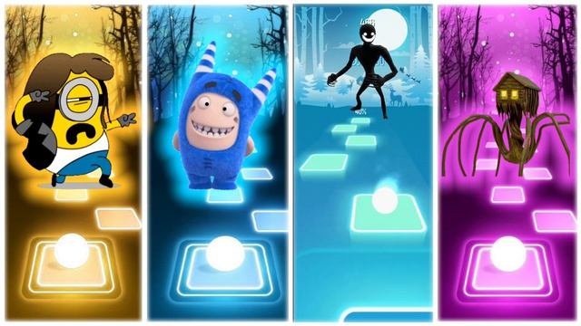 Tiles Hop EDM Rush - Minions - Oddbod Pogo - Smiler - Siren House Head