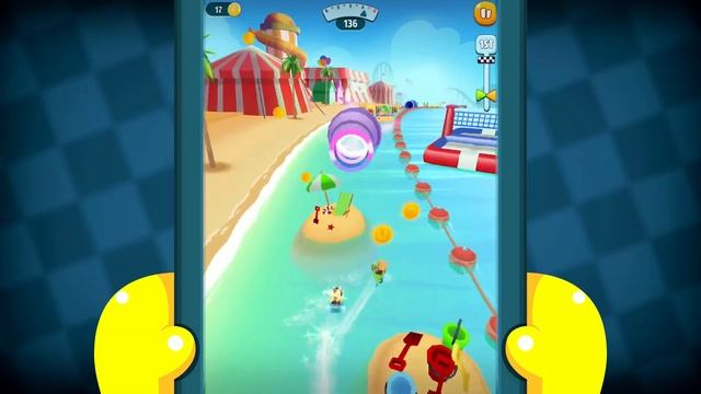 Talking Tom Jetski 2 - Outfit7 Limited Ginger's Sandcastle Day 3 Walkthrough смотреть онлайн