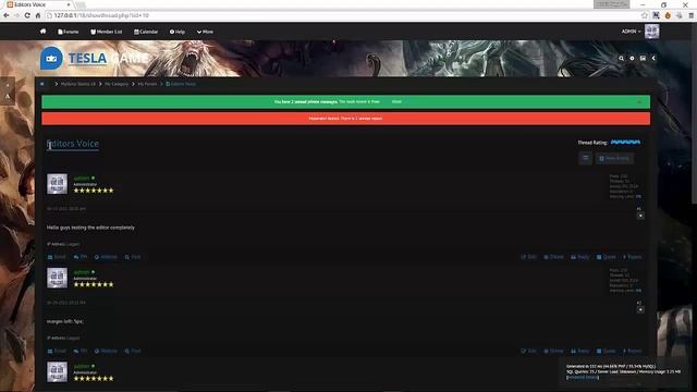Tesla Game Premium Responsive MyBB 1.8x Theme From MySkins Studio смотреть онлайн