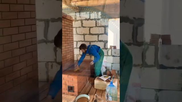 Печь с хлебной камерой и лежанкой готова! смотреть онлайн