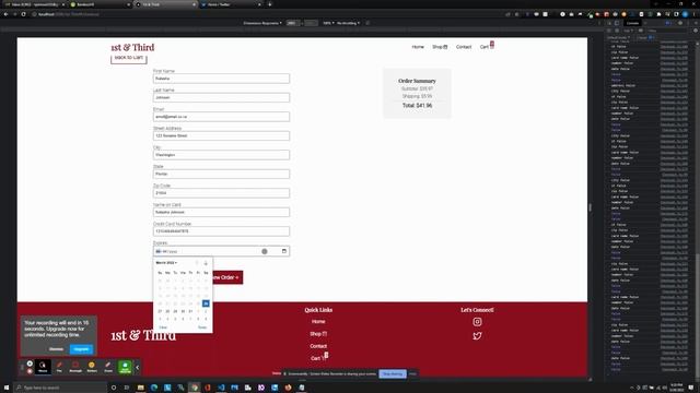 1st & Third Video Demo, Part 10: Fixed loader, added checkout form w/validation, confirmation page смотреть онлайн
