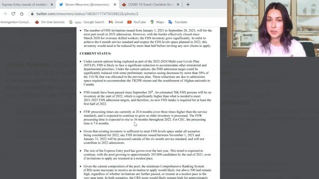 Иммиграция в Канаду. Иммиграционные новости Январь 2022. смотреть онлайн