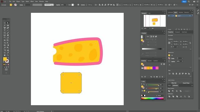 РИСУЕМ 3D СЫР УРОК В ADOBE ILLUSTRATOR смотреть онлайн