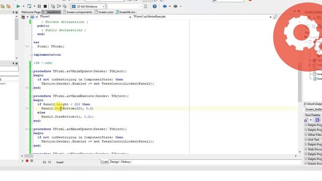 Tweening library for Embarcadero Delphi and C++ builder смотреть онлайн