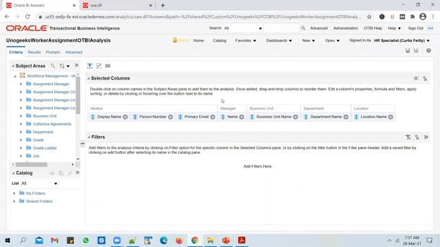 Oracle Fusion Technical Training | Oracle Fusion Technical Tutorials | Create OTBI Detail Report смотреть онлайн