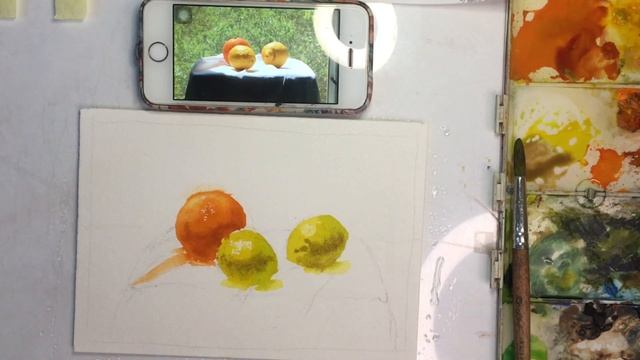 Рисую ЛИМОНЫ и АПЕЛЬСИН.Проект СОЛНЕЧНЫЕ ФРУКТЫ. День #2.#акварельдляначинающих #мастеркласс смотреть онлайн