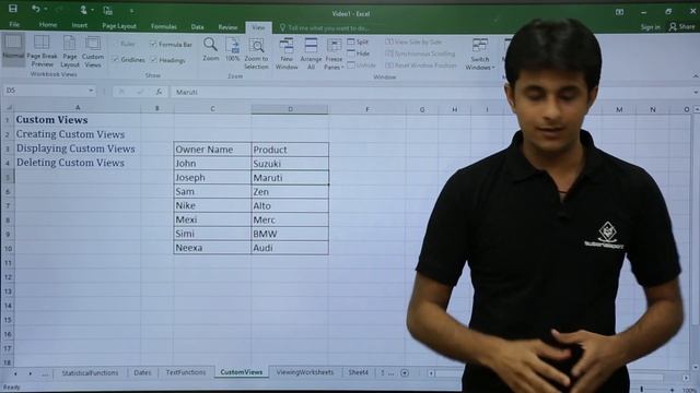 MS Excel - Custom View смотреть онлайн