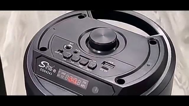 Hordozható többfunkciós Bluetooth LED-es hangfal távirányítóval, Usb Tf Fm Aux vezérléssel, ZQS-424 смотреть онлайн