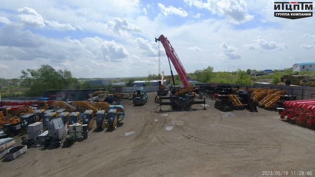 TimeLapse подготовки короткобазового крана Palfinger Sany SRC1200C смотреть онлайн