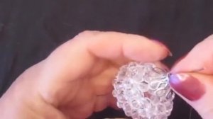 Сосулька из бусин на ёлку