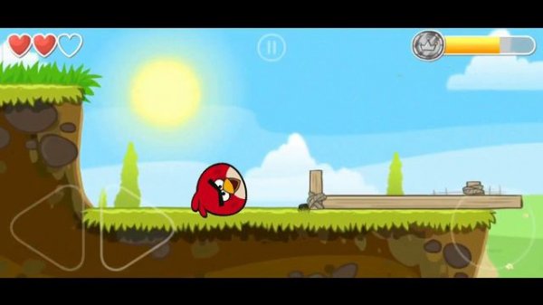 ANGRY BIRD BALL Playing in Green Hills Level 6-8 Part 4 - Red Ball 4 Gameplay