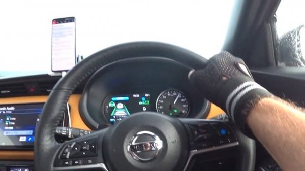 Nissan Kicks, поплаваем? Работа ProPILOT в сложных условиях.