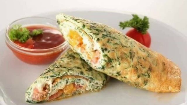 Омлет с тыквой и шпинатом рецепт приготування в описах! смотреть онлайн