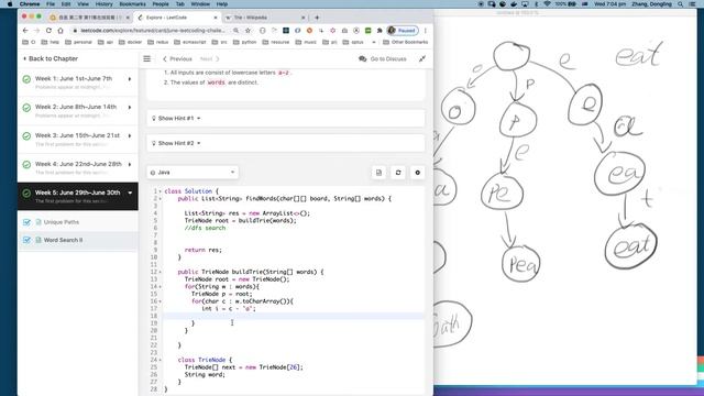 word search II leetcode java solution смотреть онлайн