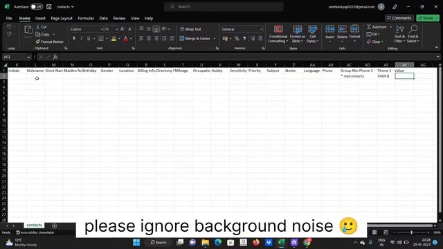 save bulk contact from excel sheet । excel sheet to contact list। how to save contact from excel смотреть онлайн