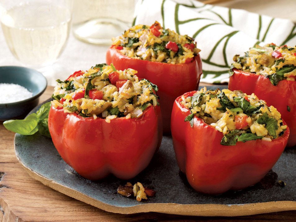 Как приготовить фаршированный перец куриным мясом смотреть онлайн