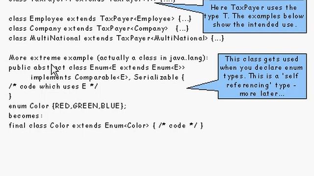 Java Tutorial 24.45: Generic types and Wildcard types смотреть онлайн