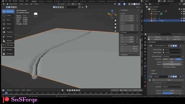 [Forge Bits] Deform surface using curves | Blender 3.2 | Bit#019 смотреть онлайн