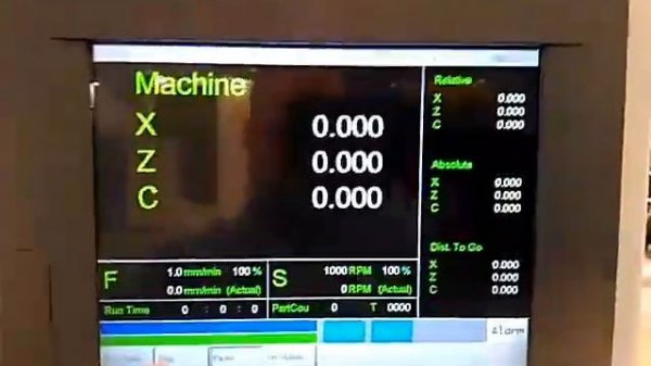 Настройка параметров нулевых точек RC32 Syntec21TA на выставке 23.10.17г.