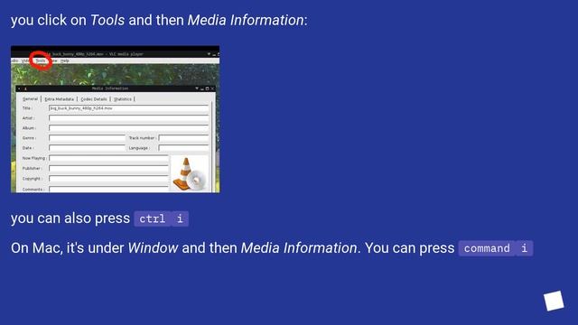 VLC - how do I see video file's information? (resolution, encoding information etc) смотреть онлайн