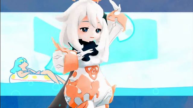 summertime paimon mmd :3 || Genshin Impact смотреть онлайн