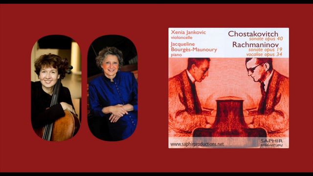 Rachmaninov - Cello Sonata Op. 19 - Xenia Jankovic - Jacqueline Bourges-Maunoury смотреть онлайн