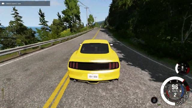 BeamNG.drive - Ford Mustang GT 2015 - Car Show Test Drive Crash . 4K 60fps. смотреть онлайн