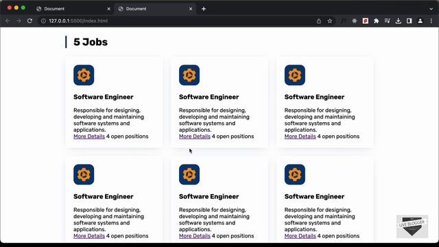 How To Design A Jobs Listing Page Using HTML, CSS & JavaScript - Part 1 смотреть онлайн
