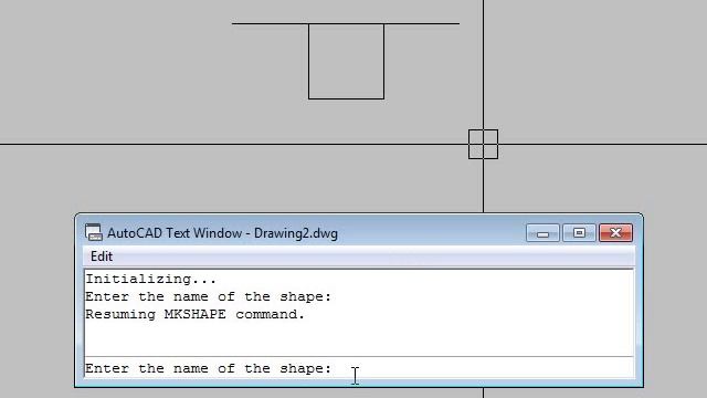 Создание формы в AutoCAD. Команда: _MKSHAPE смотреть онлайн
