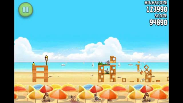 Angry Birds Rio   Golden Beach Ball   Level 5