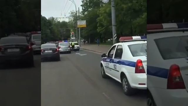 Погоня дпс в Москве.Жесткое задержание.