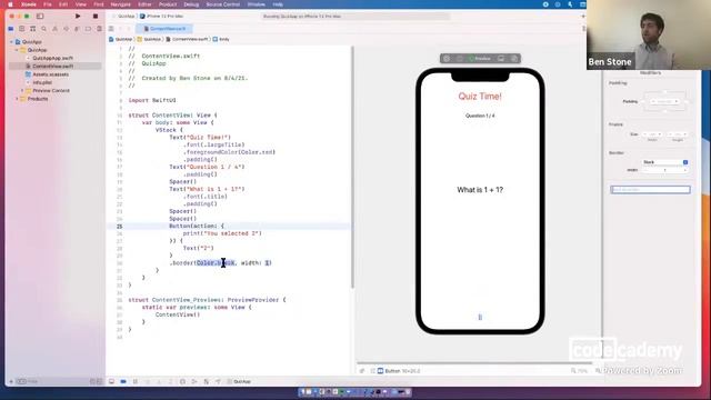 Codecademy Live iOS App Development #1: Build a View in SwiftUI смотреть онлайн