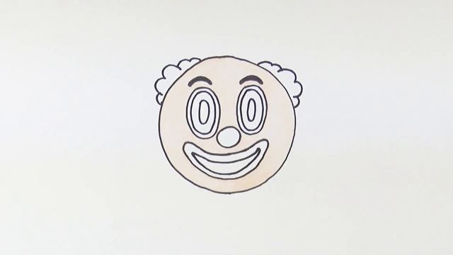 How to Draw Emoji Clown Face Easy Step by Step смотреть онлайн