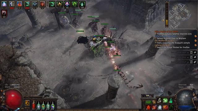 The Unusual MaW Plays Path of Exile Delirium Necromancer Leveling Episode 30 смотреть онлайн