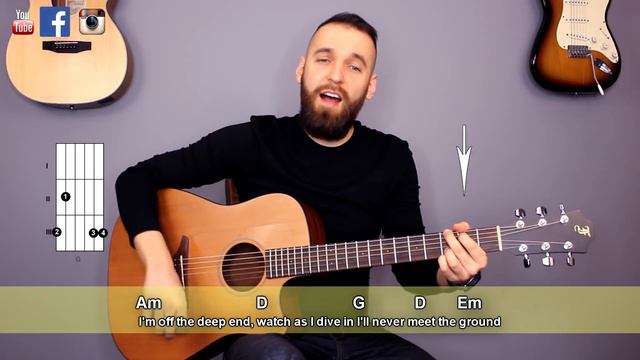Shallow Easy Guitar Tutorial Playalong #Shallow (lyrics|chords|MusicSheet)