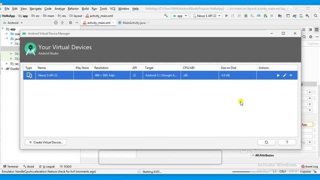 How To Create Hello World App in Android Studio смотреть онлайн