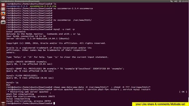 How To install OsCommerce on ubuntu Linux смотреть онлайн