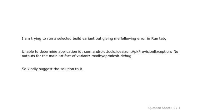 Android : How to fix 'Unable to determine application id: com.android.tools.idea.run.ApkProvisionEx смотреть онлайн