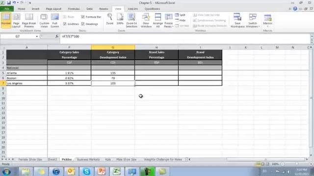 Marketing Statistics in Excel 5.3 Market Metrics: CDI & BDI смотреть онлайн