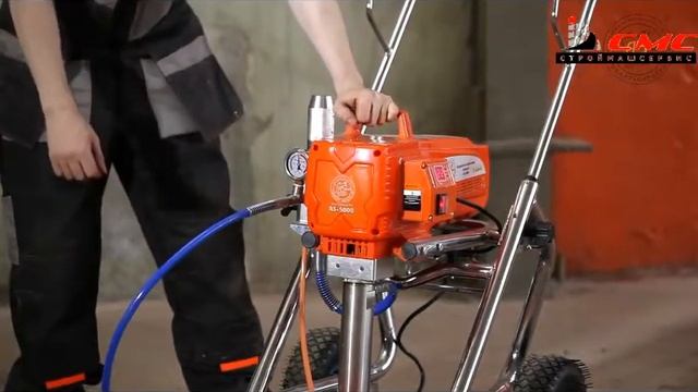 Покраска стен окрасочным аппаратом ASpro 5000