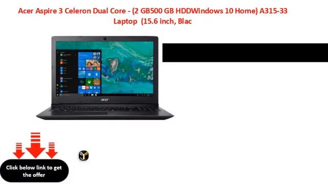 Acer Aspire 3 Celeron Dual Core - (2 GB500 GB HDDWindows 10 Home) A315-33 Laptop (15.6 inch, Blac смотреть онлайн