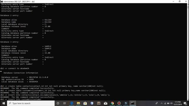 TUTORIAL IBM DB2 - OPERATOR EXCEPT смотреть онлайн