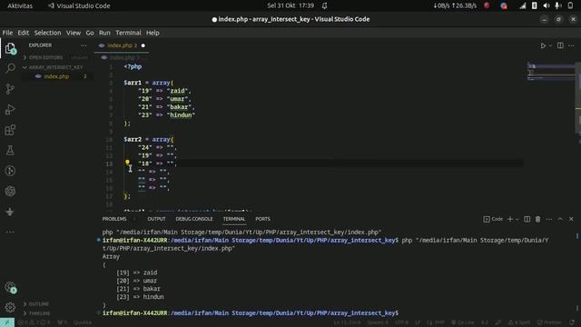 Function PHP - array_intersect_key(). смотреть онлайн
