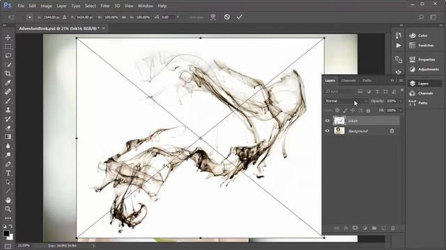 Real Fluid Ink Swirls Photoshop Brush Kit смотреть онлайн