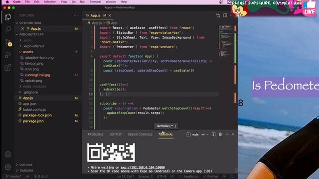 React Native Tutorial for Beginners - Build a Step Counter (Pedometer) App [2022] смотреть онлайн