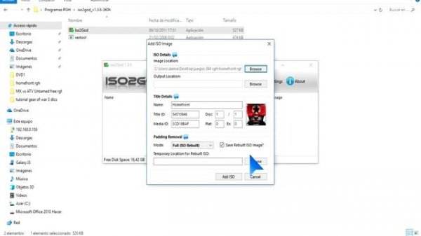 Iso2God solución error no abre iso y como extraer