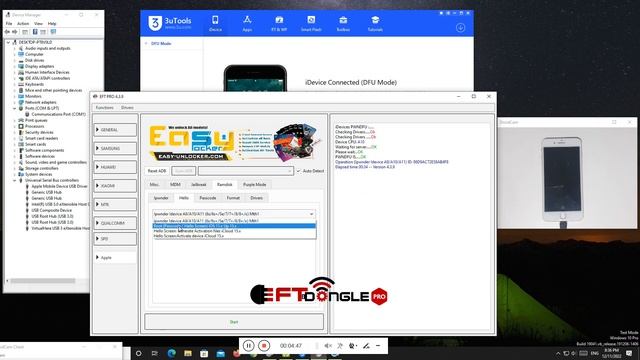 iPhone 7plus boot purple mode and change SN bypass iCloud by eft v4.3.9 смотреть онлайн