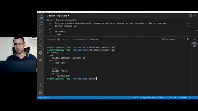 Criando docker compose do Nginx e Redis do zero смотреть онлайн