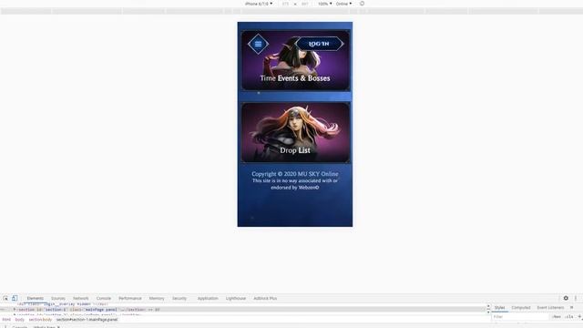 Mu SkyWorld Game Website Template смотреть онлайн